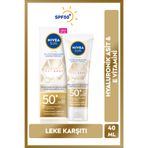 NIVEA SPF50+ Luminous630 Leke Karşıtı Yüksek Güneş Koruyucu Yüz Kremi 40ml, Hyalüronik Asit, E Vitamini