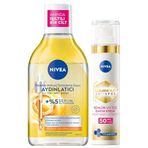 NIVEA SPF50 Luminous630 Thiamidol Leke Karşıtı Güneş Koruyucu Krem 40ml Ve Micellar Makyaj Temizleme Suyu 400ml, C Vitamini, Güneş Lekesi Karşıtı, Aydınlatıcı