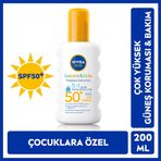 Nivea Sun Bebek SPF50+ Koruma ve Bakım Hassas Cilt Çocuk Güneş Kremi Sprey 200 ml