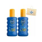 Nıvea Sun Spf 50+ Koruma & 48 Saat Nemlendirme Güneş Kremi Sprey 200 Ml Ve Nıvea Sun Spf 50+ Koruma & Bakım Çocuk Güneş Spreyi 200 Ml