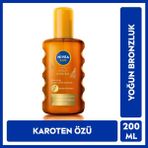 Nivea Sun SPF 6 Güneş Yağı Sprey 200 ml – Tüm Cilt Tiplerine Uygun, Yoğun Bronzlaştırıcı ve Nemlendirici, Işıltılı, Suya Dayanıklı