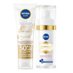 NIVEA SUN SPF50 Luminous630 Yüz Kremi 40ml, ve Thiamidol Etkili Leke Karşıtı Serum 30ml, Aydınlık Cilt, Eşit Cilt Tonu
