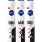 Nivea Women Black & White Invisible Clear 150 ml x 3 Adet Deodorant
