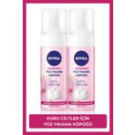 NIVEA Yatıştırıcı Yüz Temizleme Köpüğü 150 ml, Nemlendirici,Badem Yağı,Kuru Ciltler için,2x Adet