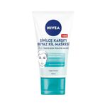 NIVEA Yüz Temizleyici Sivilce Karşıtı 3Ü1 Arada Beyaz Kil Maskesi, Peeling, Maske 150Ml 538Bseri