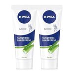 NIVEA Zeytinyağlı Nemlendirici El Bakım Kremi 75ml, Yağlı Ve Yapışkan His Bırakmaz, Yumuşak Cilt, X2 Adet