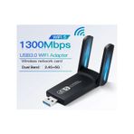 Nivego Ac1300 Mbps Usb 3.0 Adaptör Çift Anten Kablosuz Wifi Alıcı