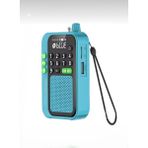 Nivego Bluetooth Şarjlı Radyo USB & Tf Kart Okuyucu Deprem Çantasına Uygun Fm Radyo - Mini Hoparlör - Turkuaz