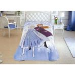 Nivemes Home Disney Frozen 2 Snow Lisanslı Battaniye - 160 x 220 cm - Mavi