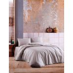 Nivemes Home Gri %100 Pamuk Çift Kişilik Nevresim Takımı