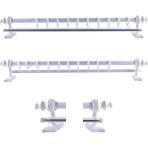 Nivemes Home Nivemeshome Beyaz Ahşap Rustik Perde Askısı/raylı Rustik Borusu 150 cm