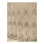 Nivemeshome 1/3 Dikim Kırışmaz Leke Tutmaz Gri Brode Sık Pile Tül Perde (Premium Kumaş Versiyon) Gri 250 X 250