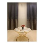 Nivemeshome Abrila Lacivert 1/3 Sık Pile Fon Perde Apm (İthal Kumaş Versiyon) Lacivert 30 X 260