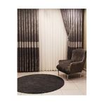 Nivemeshome Ahter Gri-Taş 1/3 Sık Pile Fon Perde Apm (Premium Kumaş Versiyon) Gri - Taş 50 X 260