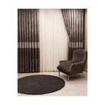 Nivemeshome Ahter Gri-Taş 1/3 Sık Pile Fon Perde Apm (Yeni Kumaş Versiyon) Gri - Taş 50 X 260