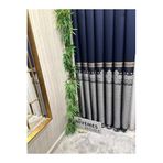 Nivemeshome Arsuz Ft614288 V-508 Lacivert 1/3 Sık Pileli Fon Perde Apm (İthal Kumaş Versiyon) Lacivert 100 X 250