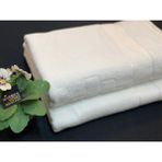 Nivemeshome Beyaz 90X150 Logolu Banyo Havlusu - 90 x 150 cm