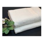 NİVEMESHOME BEYAZ 90X150 LOGOLU BANYO HAVLUSU