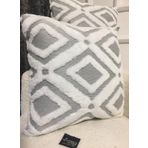 NİVEMESHOME BOHEM PUNCH GREY DEKORATİF KIRLENT YASTIK KILIFI 44X44 CM