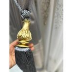 NİVEMESHOME GRİ SAÇAKLI GOLD APARAT TAVAN TOPLAMA BRAÇOL