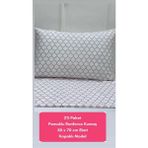 Nivemeshome Gül Kurusu Geometrik Desen 2 Li Yastık Kılıfı Kapaklı 50X70
