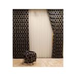 Nivemeshome Lisa Tuel Desen Lacivert 1/3 Sık Pile Fon Perde Apm (Premium Kumaş Versiyon) Lacivert 80 X 260