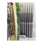 Nivemeshome Mızraklı Ft632256 V-5403 Gri 1/3 Sık Pile Fon Perde Apm (İthal Kumaş Versiyon) Gri 60 X 270