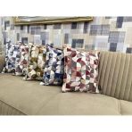 Nivemeshome Mozaik Bordo-Gri(45X45) Kırlent Kılıfı