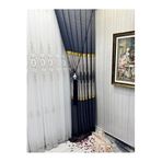 Nivemeshome Nivemeshome Amasra Ft614164 V-2501 Lacivert 1/3 Sık Pileli Fon Perde Apm (Premium Kumaş Versiyon) Lacivert 90 X 250
