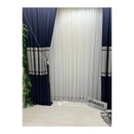 Nivemeshome Nivemeshome Bambu Simli 1/3 Sık Pileli Tül Perde Apm,Beyaz 500 X 250
