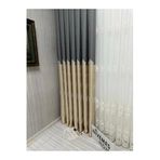 Nivemeshome Nivemeshome Gönen Koyu Gri-Krem 671539 1/3 Sık Pileli Fon Perde Apm (Premium Kumaş Versiyon) Koyu Gri-Krem 50 X 270