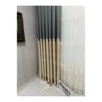 Nivemeshome Nivemeshome Gönen Koyu Gri-Krem 671539 1/3 Sık Pileli Fon Perde Apm (Yeni Kumaş Versiyon) Koyu Gri-Krem 90 X 260