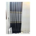 Nivemeshome Nivemeshome Kehribar Ft614162 Siyah V-902 Pano Fon Perde 1/3 Sık Pileli Perde Apm (İthal Kumaş Versiyon) Siyah 50 X 250