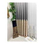Nivemeshome Nivemeshome Side Ft632057 V-101 Gri-Krem 1/3 Sık Pileli Fon Perde Apm (İthal Kumaş Versiyon) Gri-Krem 50 X 250