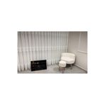 Nivemeshome Nivemeshome Simon D813475.801 Tano-310 1/3 Sık Pileli Tül Perde Apm (İthal Kumaş Versiyon) Beyaz 100 X 280