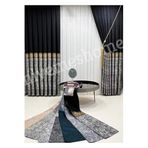 Nivemeshome Nivemeshome Tunis Fj631316 V-903 Siyah/Gri 1/3 Sık Pile Fon Perde Apm (Premium Kumaş Versiyon) Siyah- Gri 70 X 260