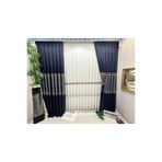 Nivemeshome Nivemeshome Venüs Fj631728 V-517 Lacivert 1/3 Sık Pileli Fon Perde Apm (Premium Kumaş Versiyon) Lacivert 90 X 260