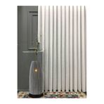 Nivemeshome Otel Villa Perdesi Yüksek Tavan 330 Boy'A Kadar Özel Üretim Naturel Keten Tül Perde 1/3 Sık Pileli (İthal Kumaş Versiyon) Şampanya Rengi 450 X 280