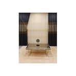 Nivemeshome Papilo Lacivert-Gri 1/3 Sık Pile Fon Perde Apm (İthal Kumaş Versiyon) Lacivert 80 X 280