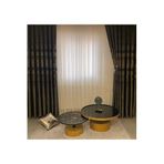 Nivemeshome Sakura Siyah-Gri 1/3 Sık Pile Fon Perde Apm (İthal Kumaş Versiyon) Siyah- Gri 100 X 260