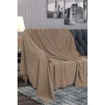 Nivemeshome Sütlü Kahve Çok Amaçlı Çekyat ve Koltuk Örtüsü - 165 x 215 cm