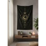 Nivendi Göksel Ay ve Yıldız Haritası Kumaş Duvar Örtüsü Ev Dekorasyon Duvar Halısı Tapestry