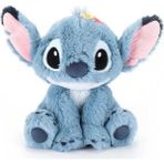 Nivora Stitch Peluş 30 cm Çiçek Aksesuarlı Tüylü Yumuşak Oyuncak Uyku Arkadaşı - Mavi