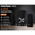 NIXCON Mikado MD-222 2.1ch Active Multimedia Subwoofer Ses Sistemi Güçlü Bass - Siyah