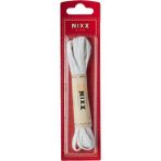 Nixx NX301 - Yassı Mumlu Günlük ve Klasik Ayakkabı Bağcığı - Beyaz