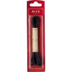 Nixx NX306 - Yuvarlak Mumlu Klasik Ayakkabı Bağcığı - Siyah