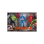 Niyet Avengers Üçlü Figür Oyuncak - Hulk - Captain America - Demir Adam - Oyuncak