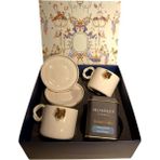 Niyugen Hediye Kutusu Gift Box | Tiger Serisi 2li Çay Kahve Fincan Seti - Beyaz