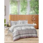 Nizal Home Çift Kişilik Pamuklu Nevresim Takımı - 200 x 220 cm - Açık Mor