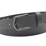 NK Belt GmbH kadın deri kemer, takım elbise kot kemer, Almanya'da üretilmiştir 3 cm #M -01A (gri, 105 cm toplam uzunluk 120 cm)